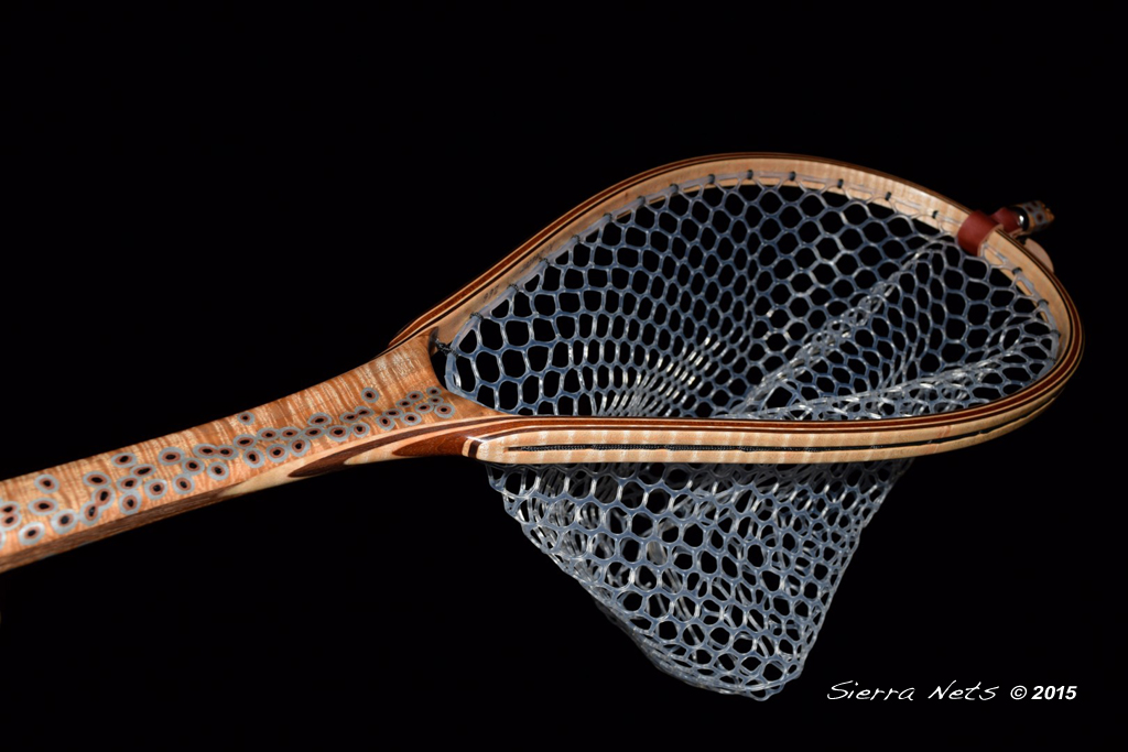 Medium sized Fly Fishing Net: Big Leaf Maple and Walnut - Nets