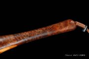 Custom Claro Walnut burl, Mahogany & Wenge Net with Latigo Leather & Claro Walnut Magnetic Net Catch