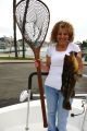 Pig Calico Bass caught by Lori, girlfriend Of Cpt. Bill Matthews of Flytime Guide Service