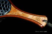 Custom Cat's Paw Burl Maple, Wenge & Mahogany fly fishing net