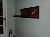 Walnut Writing Desk with Wenge & Curly Maple Hangers