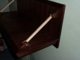Walnut Writing Desk with Wenge & Curly Maple Hangers