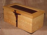 Quartersawn Sycamore Hummingbird Box.  Hinges And Hummingbird latch are Cocobolo.  Top is Snakewood 