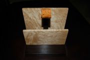 Wenge, Carolina Cherry Burl & Bird's Eye Maple Napkin Holder
