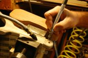 Carving the initials
