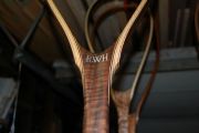 The finished initials in Aluminum inlay