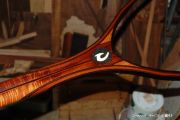 Sierra Nets Custom Fly Fishing Net of Curly Koa - Snowbird