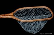 Cartography- A Custom Spalted Maple Burl Fly fishing Net  by Sierra Nets