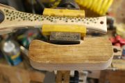 The inlaid spots after completion