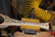 The inlaid spots after completion