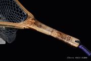 Custom Fly Fishing Net By Sierra Nets- Stabilized Spalted Maple Burl net