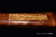 Custom Quilted Mahogany Guide Net-Custom brass butt plate Custom Brass Inlaid Dots 22,24,&26