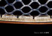 Custom fly fishing net by Sierra Nets-stabilized Buckeye Burl, Wenge, salvaged Mahogany, and curly M