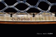 Custom fly fishing net by Sierra Nets-stabilized Buckeye Burl, Wenge, salvaged Mahogany, and curly M
