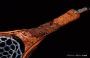 Avocado burl fly fishing net by Sierra Nets