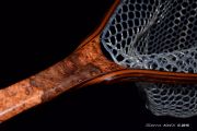 Avocado burl fly fishing net by Sierra Nets
