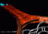 Custom Amboyna Burl fly fishing Net by Sierra Nets