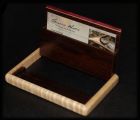 Custom Wenge,and Curly Maple Business Card Case