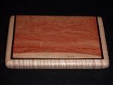 Custom Wenge, Carob, and Curly Maple Business Card Case