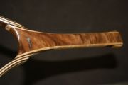 Sierra Nets Custom Fly Fishing Net - Figured Walnut, & Curly Maple & w/Inlaid Aluminum Fly 