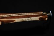 A Custom Net made of Curly Walnut & Curly Maple w/Integrated Magnetic Catch & Inlaid Brass Name