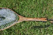 Sierra Nets Custom Fly Fishing Net - Spalted Maple, Curly Maple, & Wenge  