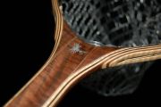 Custom Sierra Net- Claro walnut & Curly Maple with Inlaid aluminum Fly & Monogram