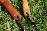 Custom Sierra Net-Maple Burl with Copper, Wenge & Curly Mahogany Shown with its partner net  
