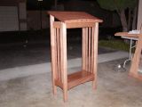 A Red Oak Dictionary Stand