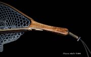 Custom Spalted Maple, Curly Maple & Wenge Fly Fishing Net by Sierra Nets.