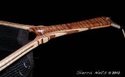 Sierra Nets Custom Curly Claro Walnut & Curly Maple Measure Net