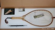 Sierra Nets Custom Curly Maple & Walnut Net with Chrisocolla Inlaid Dun